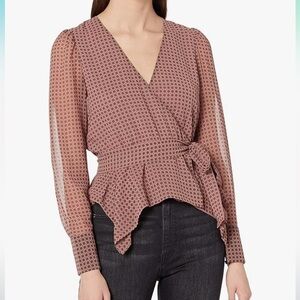 Anthropologie Bailey 44 Tinsley Wrap Handkerchief Top Size (0)